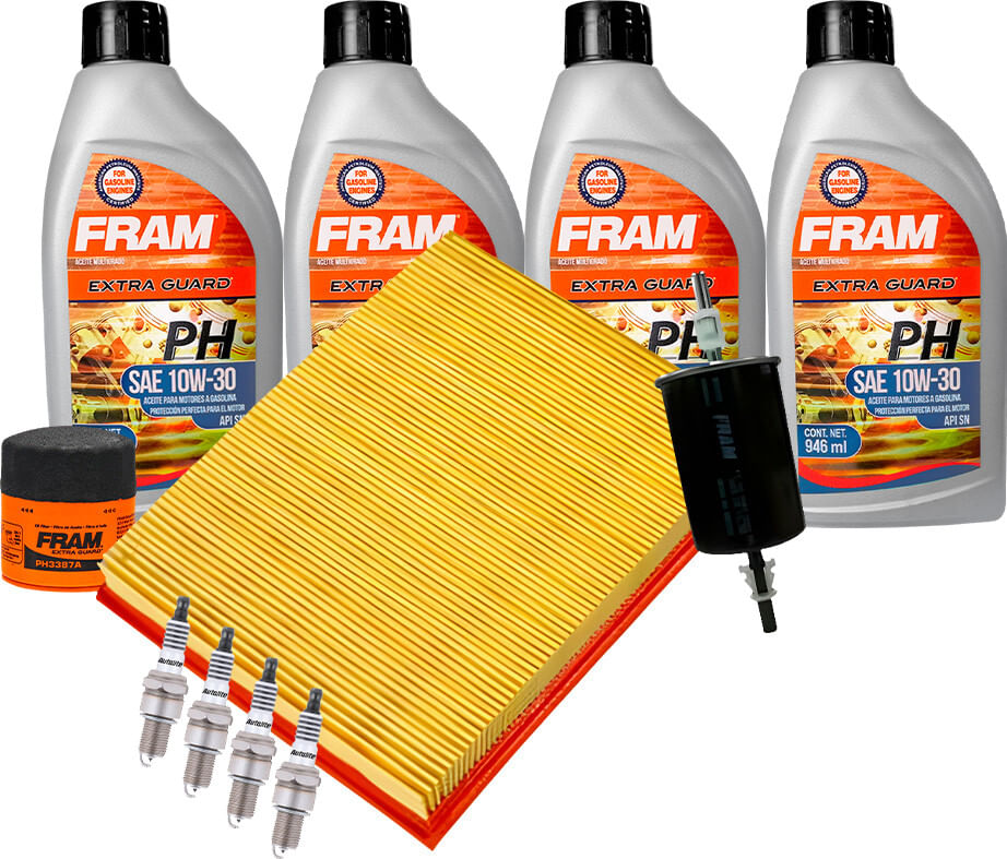 Kit De Afinación Con Aceite Mineral 10W30, Bujías Iridio Y 3 Filtros (11 Piezas)