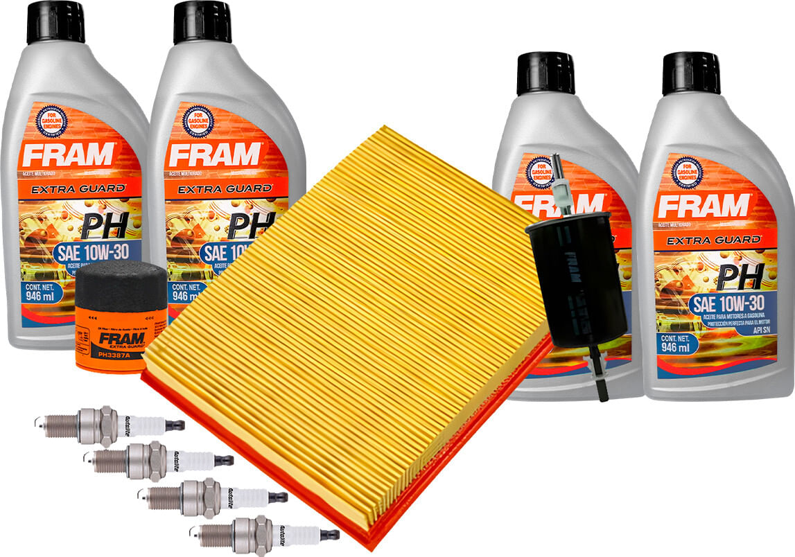 Kit De Afinación Con Aceite Mineral 10W30, Bujías Cobre Y 3 Filtros (11 Piezas)