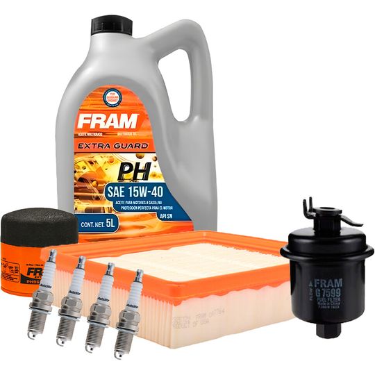fram-autolite-kit-de-afinacion-con-aceite-mineral-15w40-bujias-cobre-y-3-filtros-8-piezas-honda-cr-v-1997-2001-cr-v-l4-2-0l-0