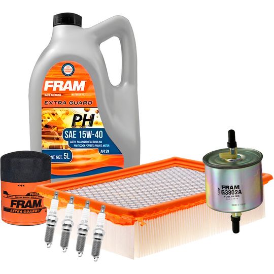 fram-autolite-kit-de-afinacion-con-aceite-mineral-15w40-bujias-iridio-y-3-filtros-8-piezas-ford-escape-2001-2004-escape-l4-2-0l-0