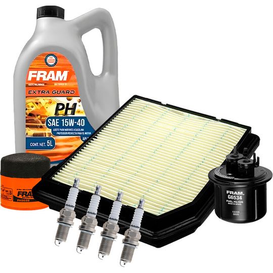 fram-autolite-kit-de-afinacion-con-aceite-mineral-15w40-bujias-cobre-y-3-filtros-8-piezas-honda-civic-1988-1991-civic-l4-1-5l-l4-1-6l-0