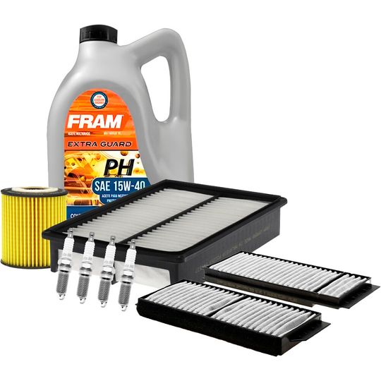 fram-autolite-kit-de-afinacion-con-aceite-mineral-15w40-bujias-iridio-y-3-filtros-8-piezas-mazda-3-2006-2009-3-l4-2-0l-l4-2-3l-0