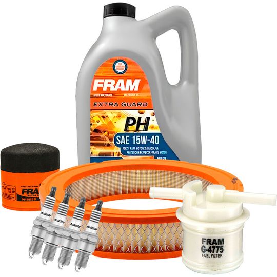 fram-autolite-kit-de-afinacion-con-aceite-mineral-15w40-bujias-iridio-y-3-filtros-8-piezas-mazda-b2200-1987-1992-b2200-l4-2-2l-0