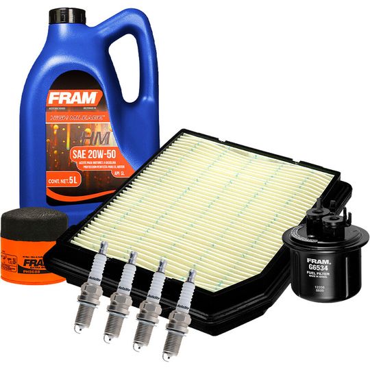 fram-autolite-kit-de-afinacion-con-aceite-mineral-20w50-bujias-cobre-y-3-filtros-8-piezas-honda-civic-1988-1991-civic-l4-1-5l-l4-1-6l-0