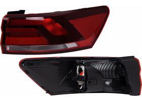 Calavera Exterior Blanca/Roja Lado Pasajero