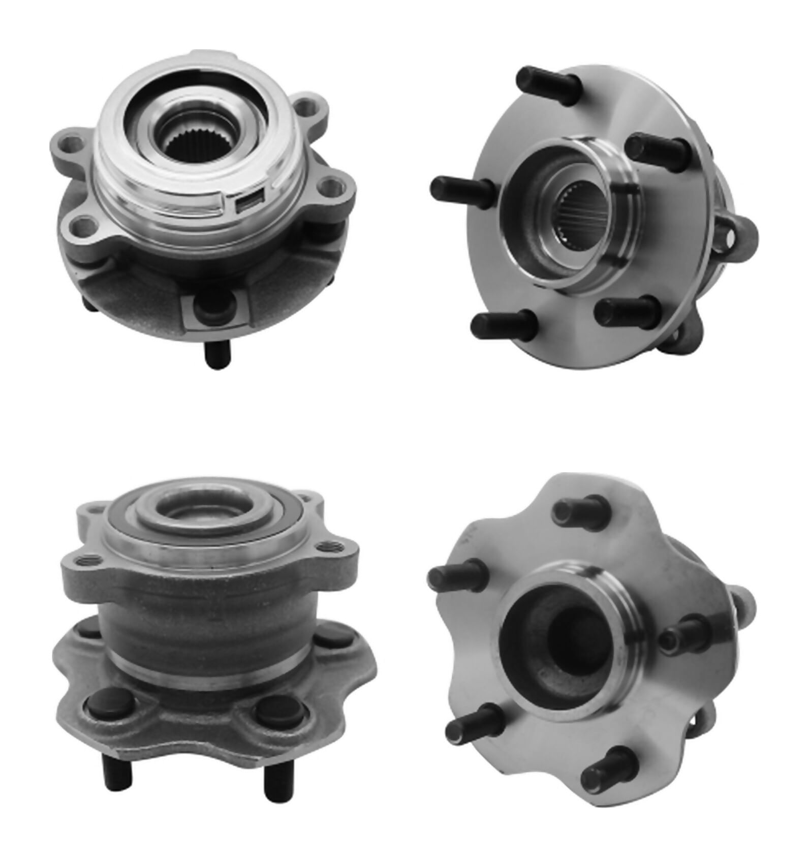 Kit De Mazas Rueda Delanteras Y Traseras Con Abs