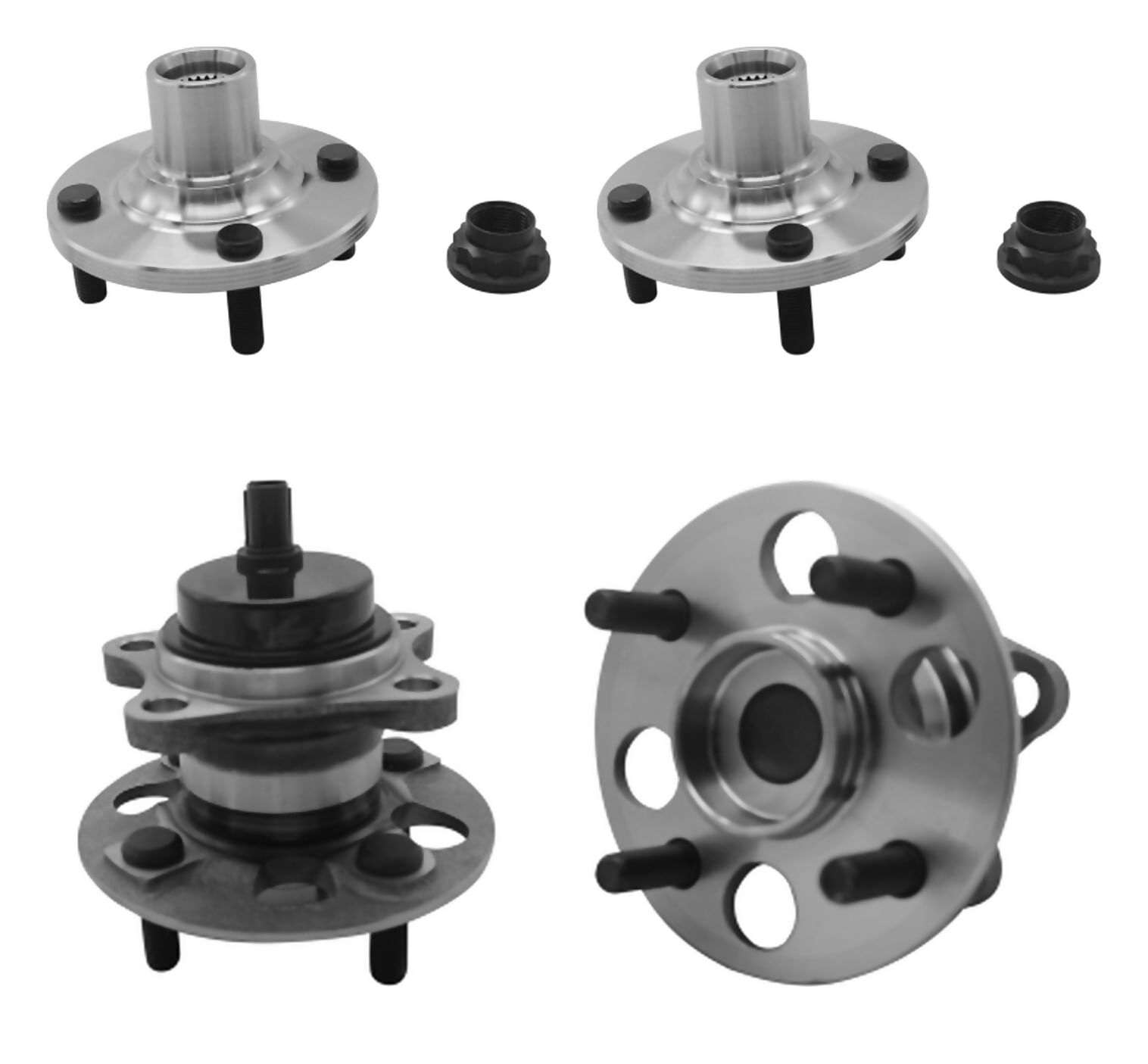 Kit De Mazas Rueda Delanteras Y Traseras Con Abs