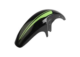 Salpicadera Verde Y Negro Delantera