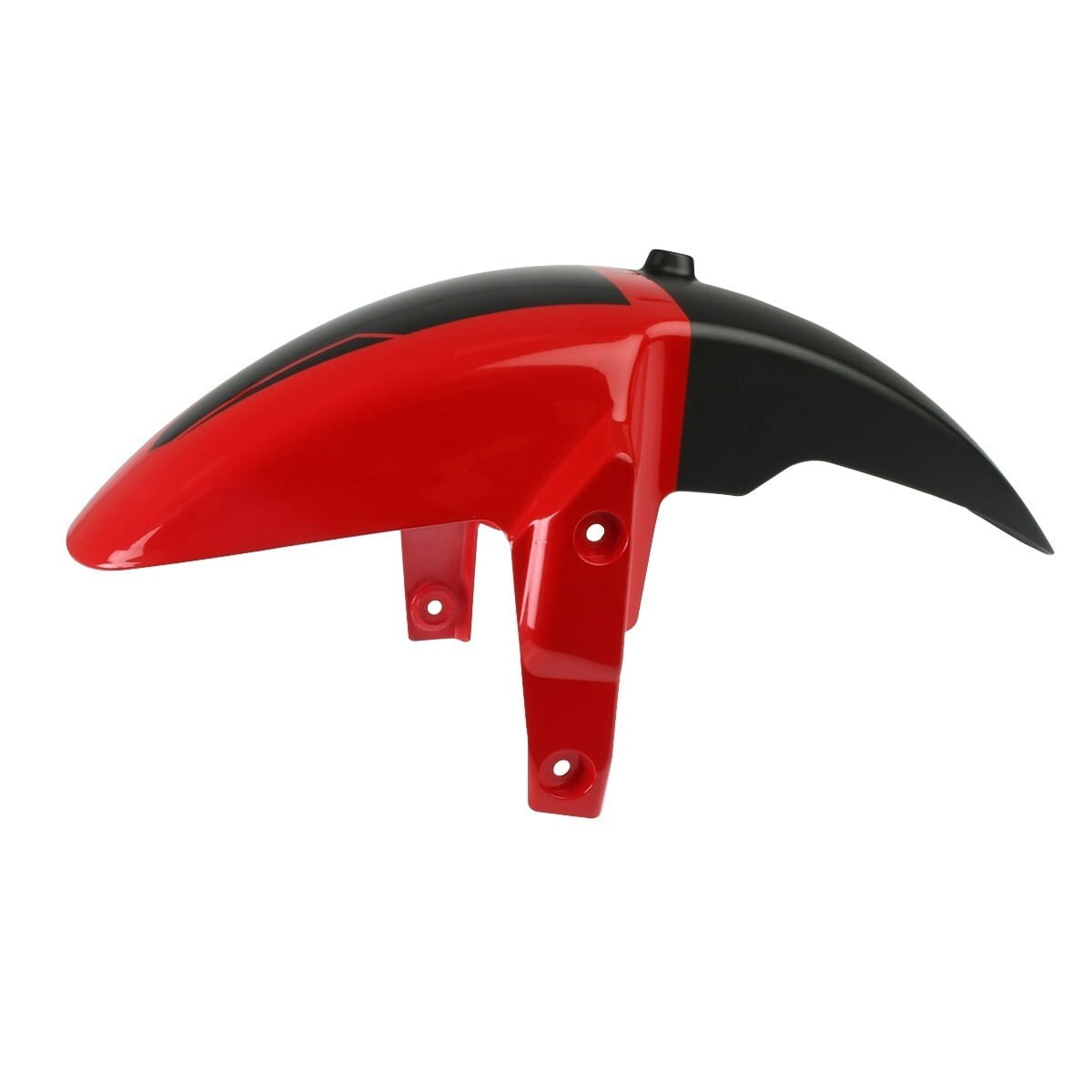 Salpicadera Roja Y Negro Delantera