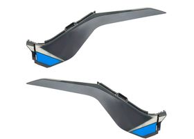 Par De Cubiertas Gris Con Azul