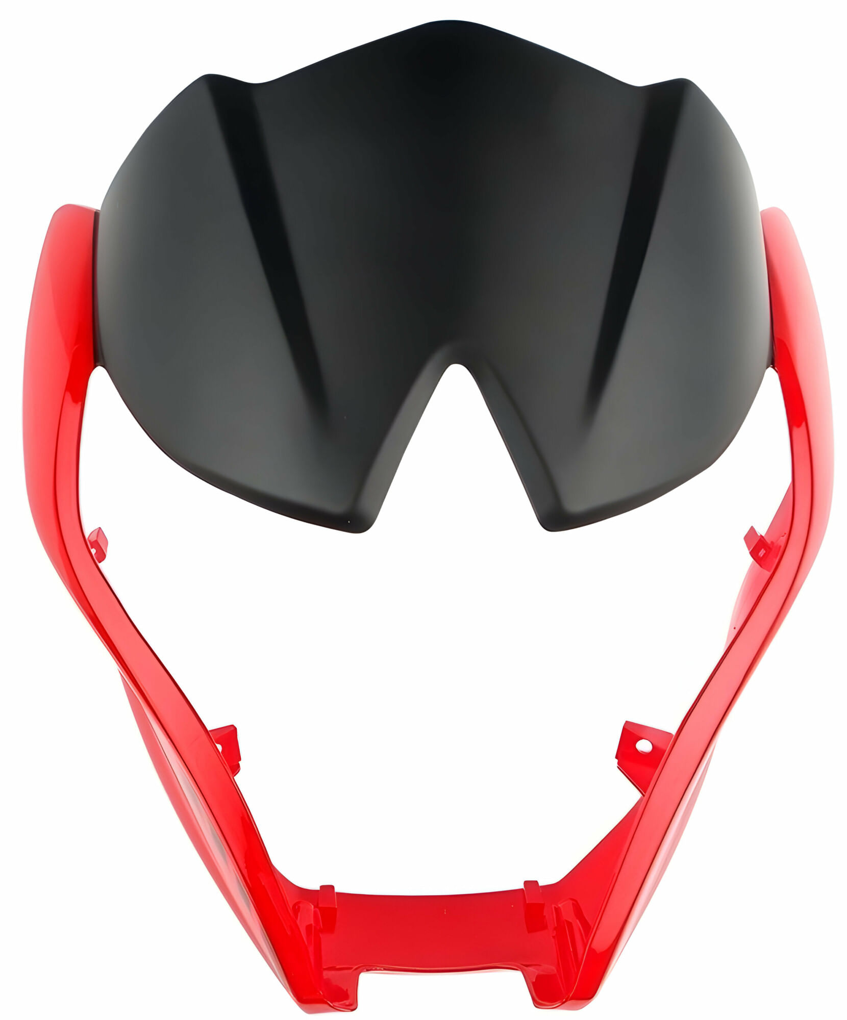 Cubierta De Faro Roja Y Negro Frontal