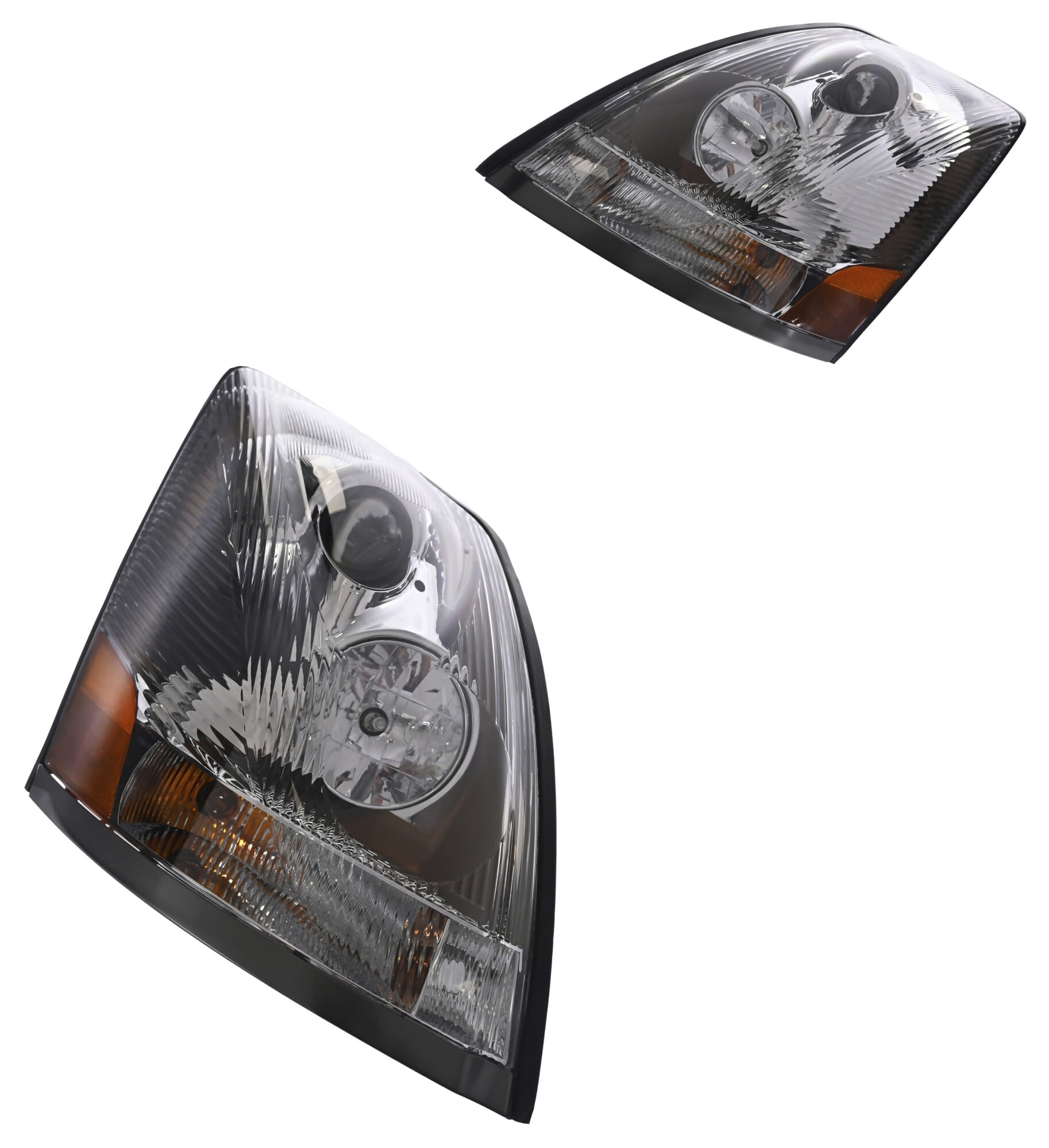 Par De Faros Con Lupa Fondo Cromado