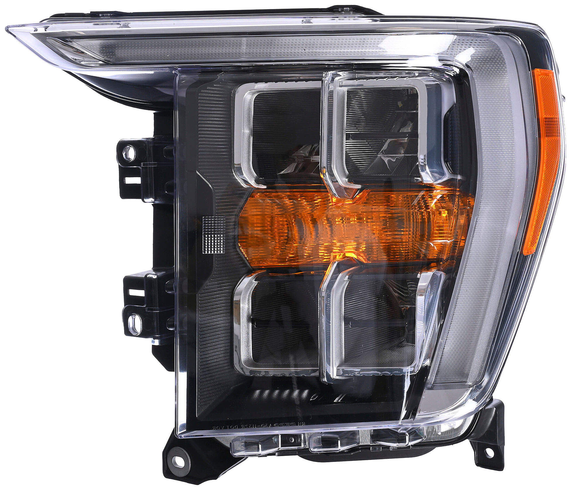 Faro Filo Cromado Con Leds Lado Conductor