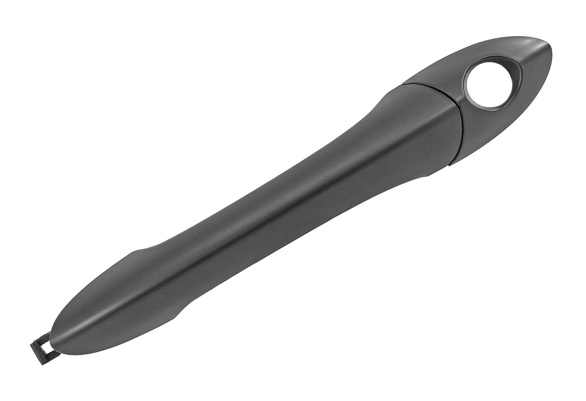 Manija Puerta Exterior Delantera Negra Lisa Con Hoyo Para Llave Lado Conductor