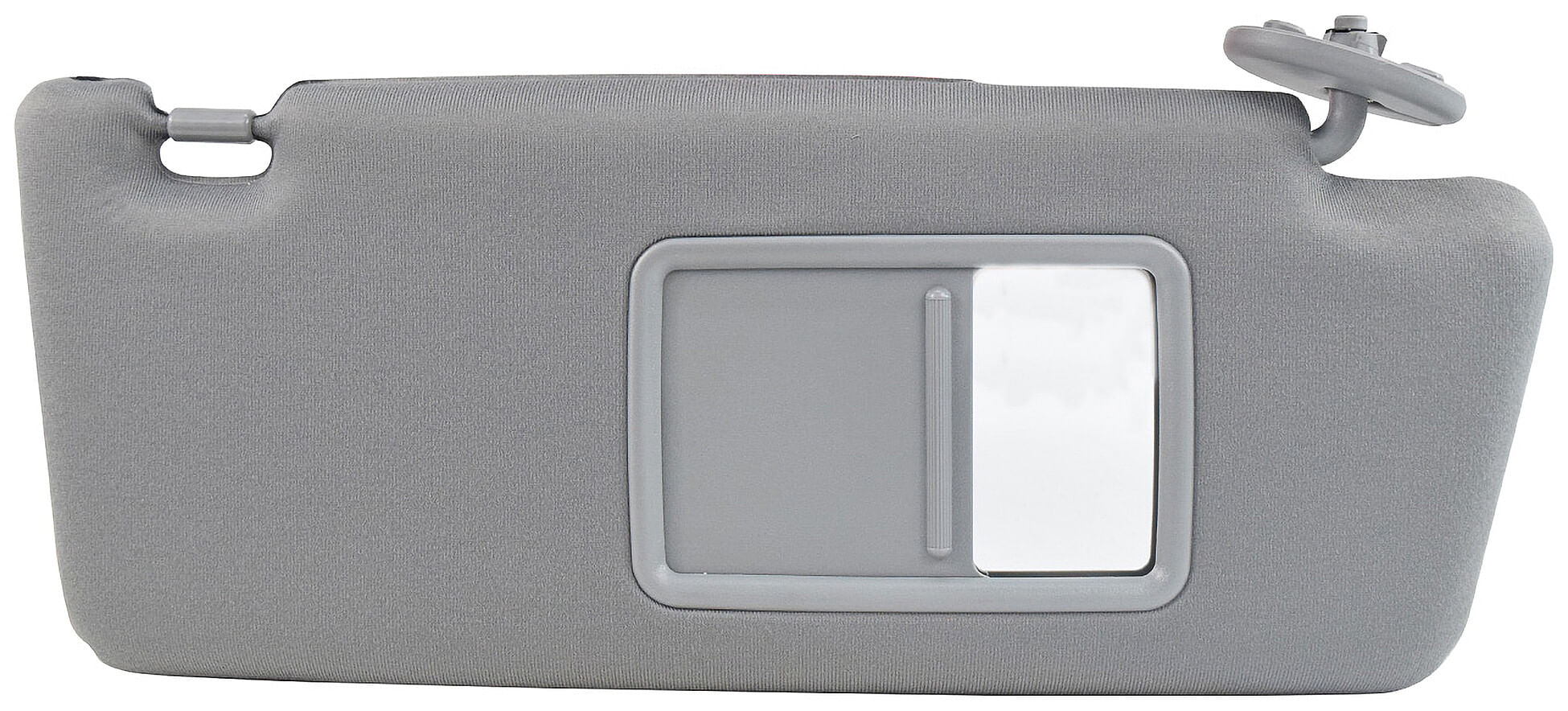 Visera Gris Plástico Con Espejo Lado Pasajero