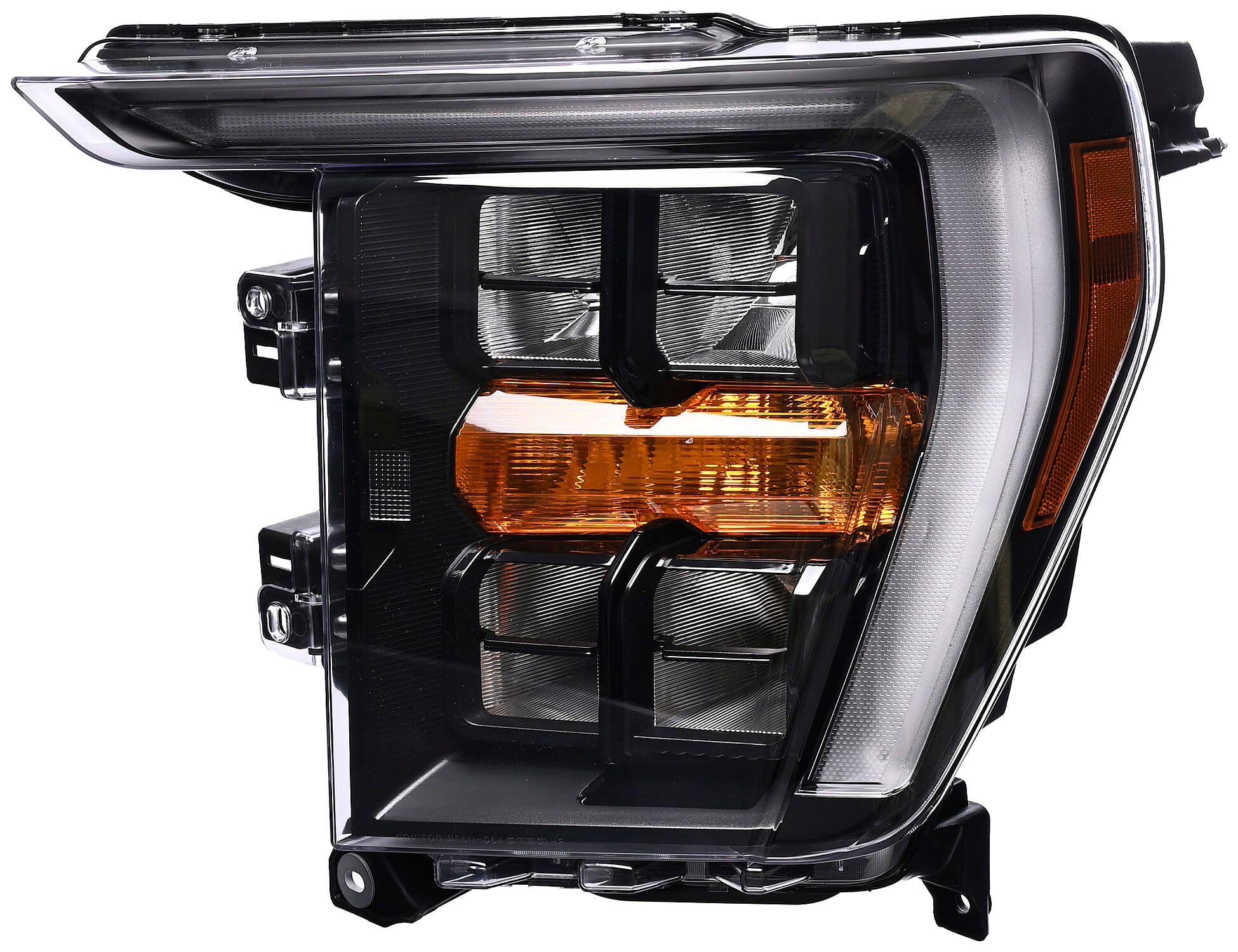 Faro Filo Negro Con Leds Lado Conductor