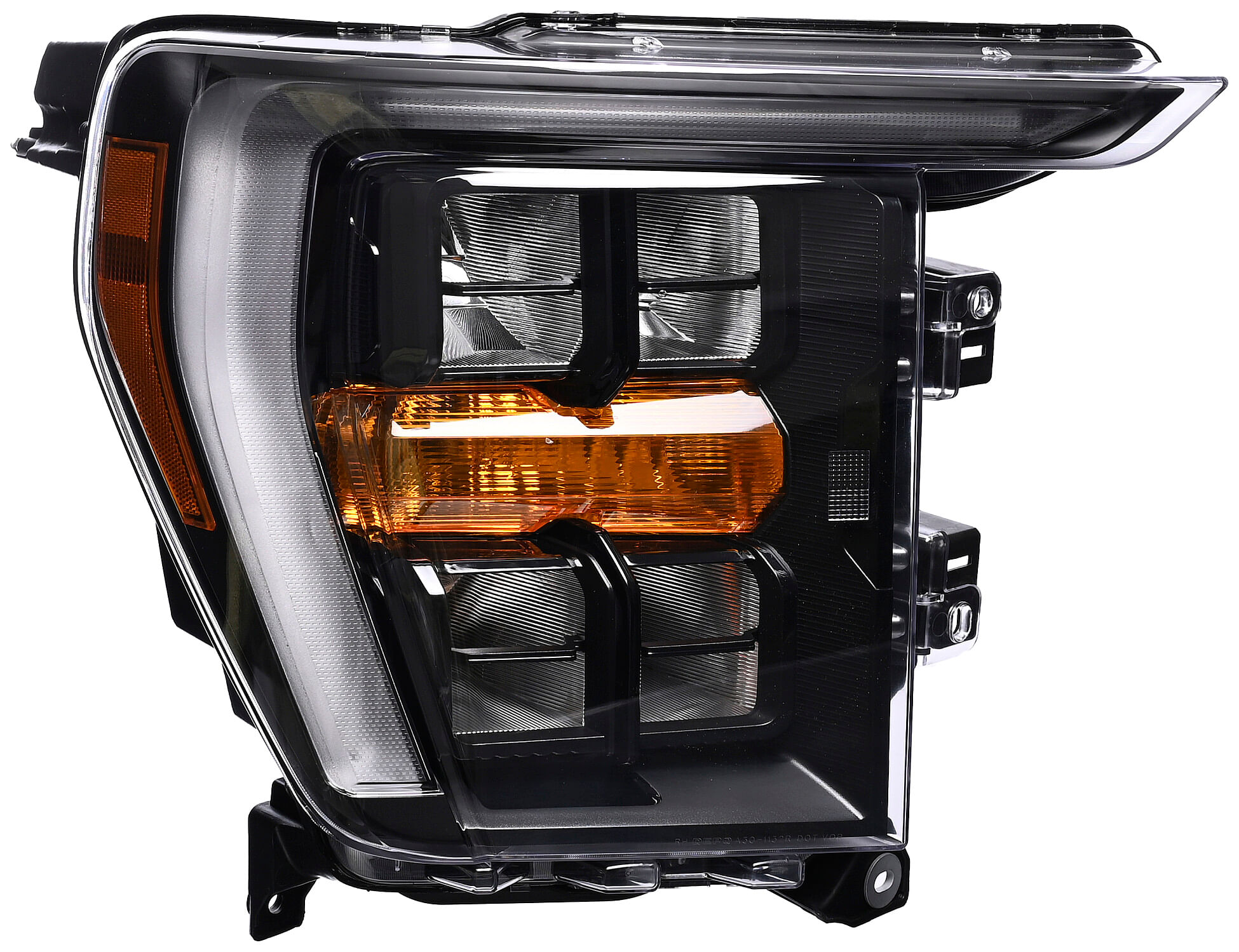 Faro Filo Negro Con Leds Lado Pasajero