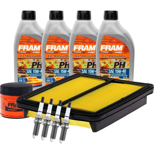 fram-autolite-kit-de-afinacion-con-aceite-mineral-15w40-bujias-doble-platino-y-2-filtros-10-piezas-nissan-versa-2020-2023-versa-l4-1-6l-0