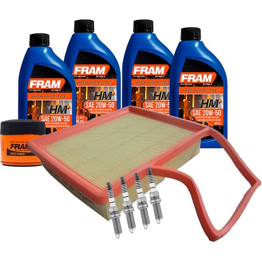 fram-autolite-kit-de-afinacion-con-aceite-mineral-20w50-bujias-doble-platino-y-2-filtros-10-piezas-chevrolet-aveo-2018-2022-aveo-l4-1-5l-0