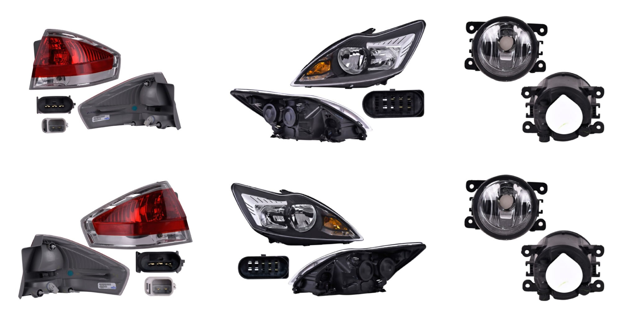 Kit De Faros Principales, Faros De Niebla Y Calaveras (6 Piezas)