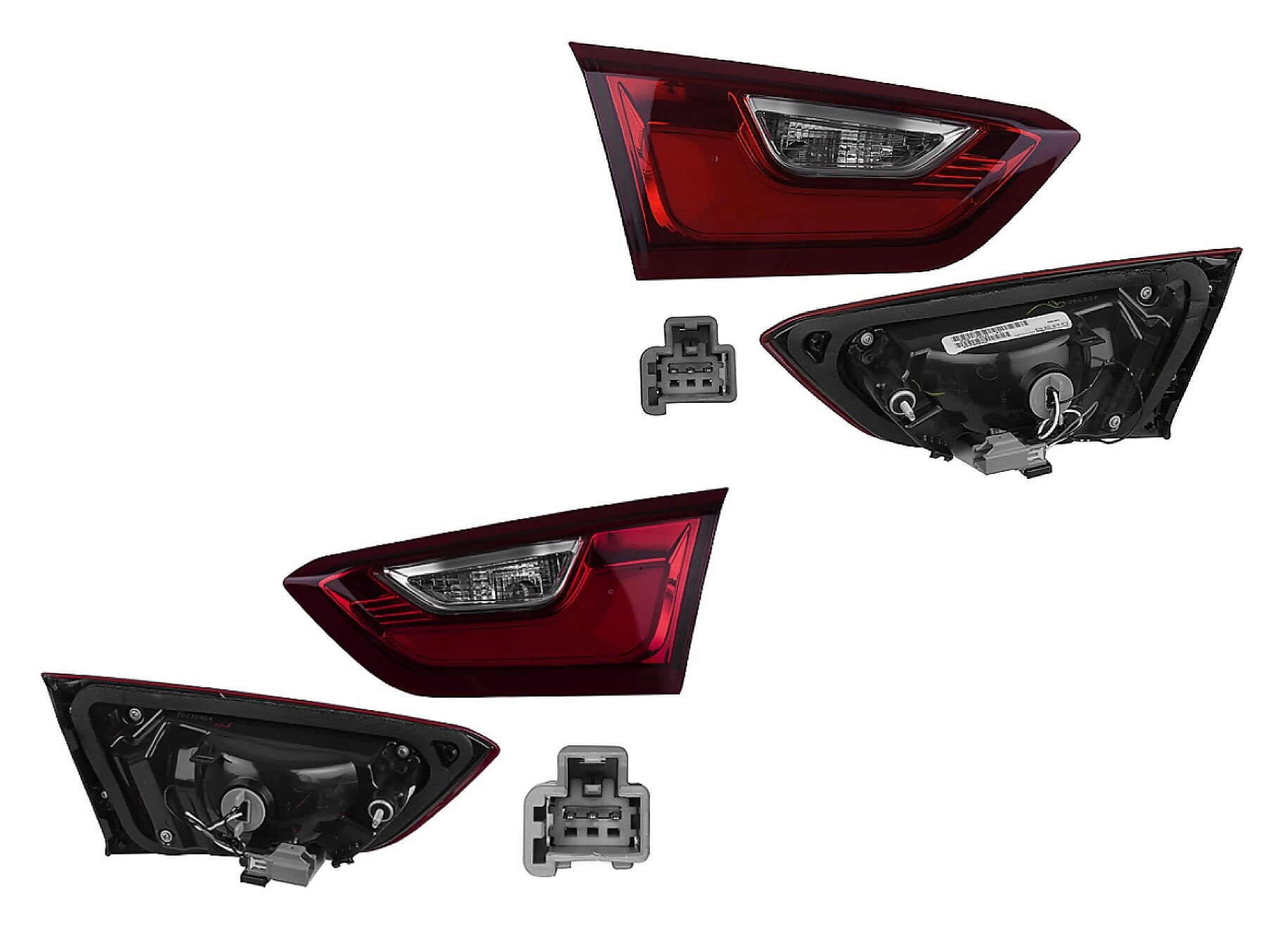Par De Calaveras Interiores Con Leds