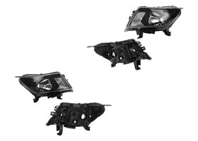 Par De Faros Fondo Negro