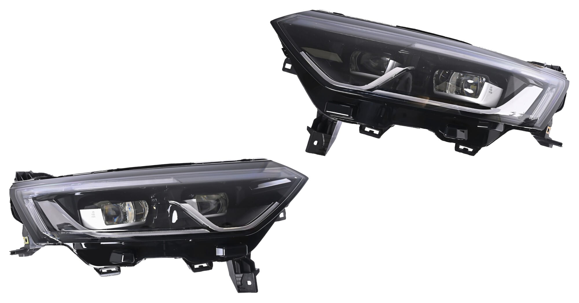 Par De Faros Con Motor Con Lupa Full Led