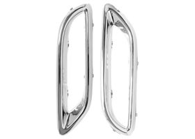 Par De Molduras Para Defensa Traseras Cromada