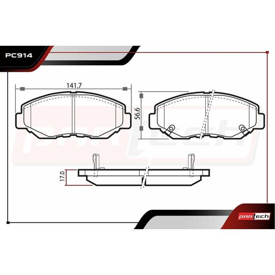 partech-balatas-ceramicas-delanteras-honda-civic-2012-2021-civic-l4-1-8l-l4-2-4l-l4-1-5l-l4-2-0l-0
