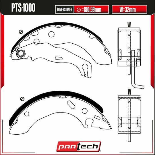 partech-zapatas-traseras-ford-fiesta-1998-2001-fiesta-l4-1-3l-l4-1-4l-l4-1-6l-0 partech-zapatas-traseras-ford-fiesta-1998-2001-fiesta-l4-1-3l-l4-1-4l-l4-1-6l-0