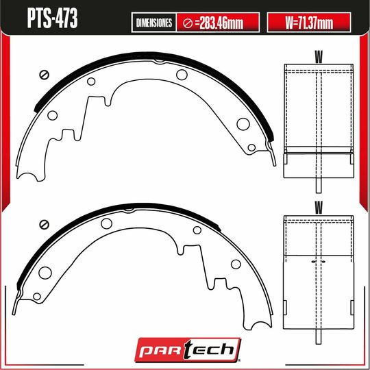 partech-zapatas-traseras-chevrolet-serie-g-1980-1995-g20-l6-4-1l-v8-5-0l-v8-5-7l-v8-6-6l-0 partech-zapatas-traseras-chevrolet-serie-g-1980-1995-g20-l6-4-1l-v8-5-0l-v8-5-7l-v8-6-6l-0