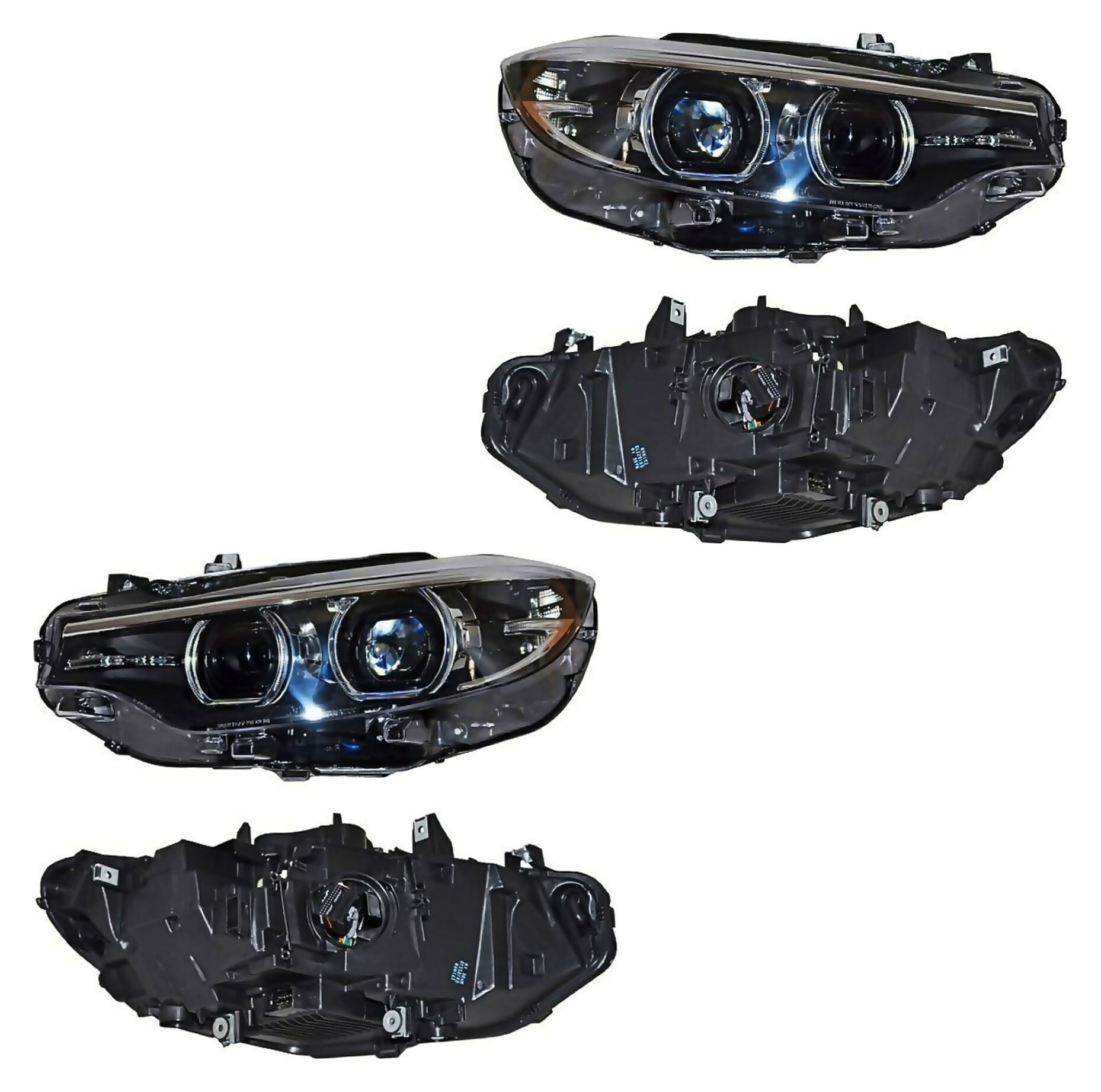 Par De Faros Con Leds Con Motor