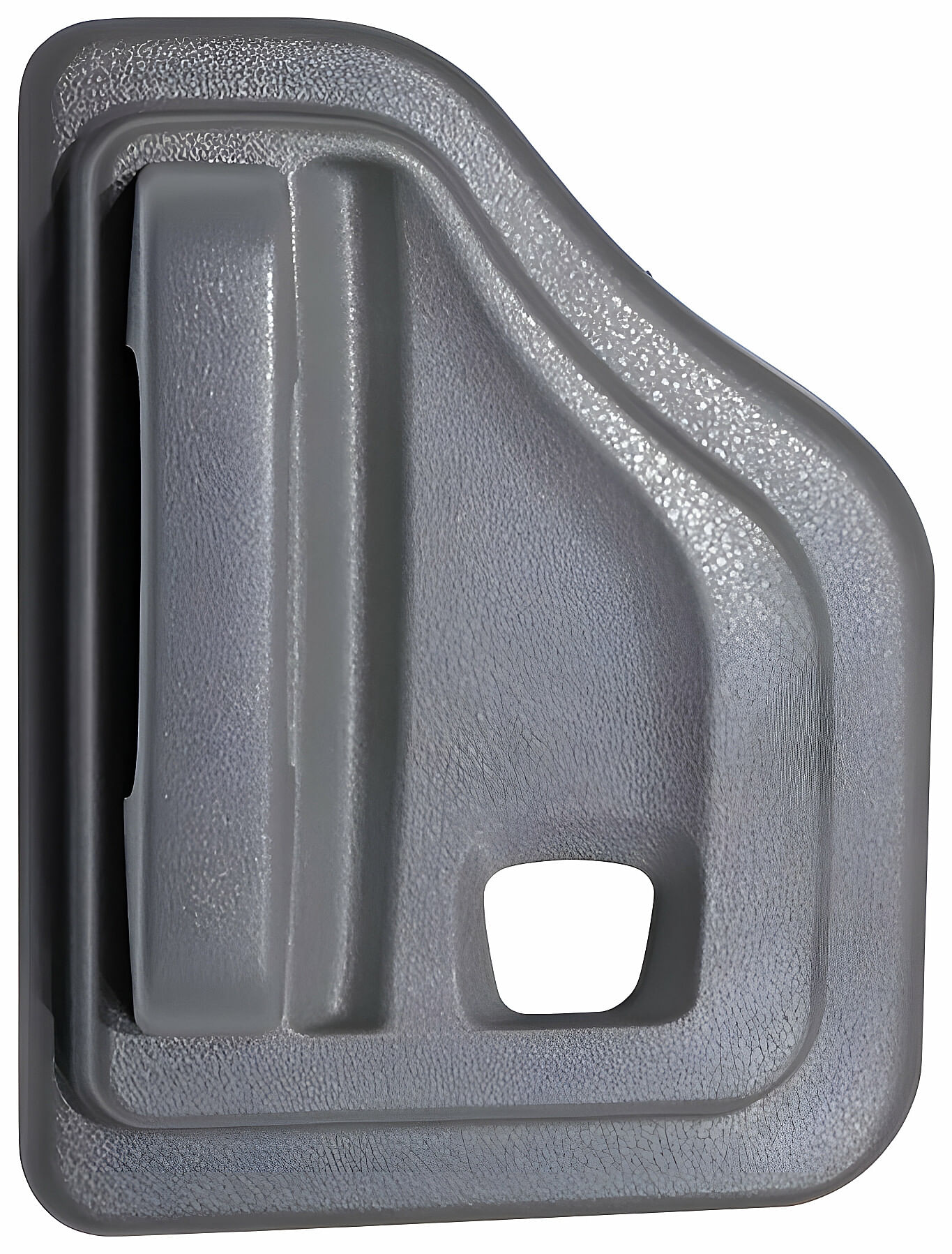 Manija Puerta Interior Trasera Corrugado Gris Con Hoyo Para Seguro Lado Pasajero