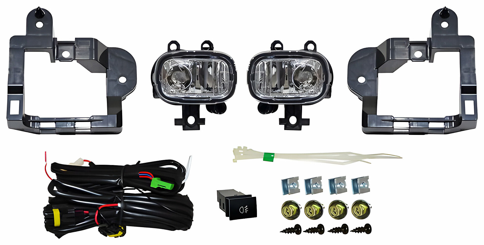 Juego De Faros Para Niebla Con Bases