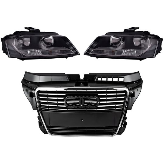 depo-tong-yang-kit-de-faros-para-foco-halogeno-sin-foco-con-motor-y-parrilla-con-moldura-cromada-3-piezas-audi-a3-2009-2012-a3-0 depo-tong-yang-kit-de-faros-para-foco-halogeno-sin-foco-con-motor-y-parrilla-con-moldura-cromada-3-piezas-audi-a3-2009-2012-a3-0