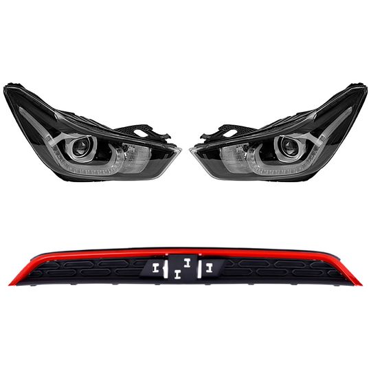 tong-yang-kit-de-faros-con-leds-y-parrilla-superior-gris-con-moldura-roja-3-piezas-chevrolet-spark-2016-2018-spark-0