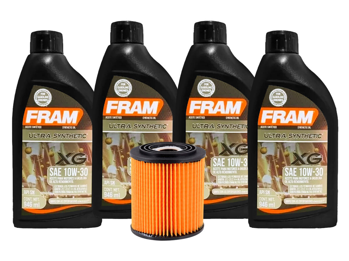 Kit De Aceite Sintético 10W30, Filtro Para Aceite Sintético (5 Piezas)