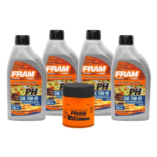 fram-kit-de-aceite-mineral-15w40-filtro-para-aceite-mineral-5-piezas-nissan-frontier-1998-2009-frontier-l4-2-4l-v6-3-3l-v6-4-0l-0