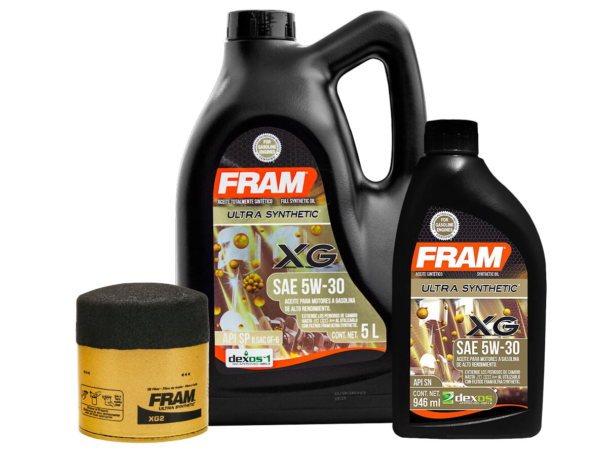 Kit De Aceite Sintético 5W30, Filtro Para Aceite Sintético (3 Piezas)