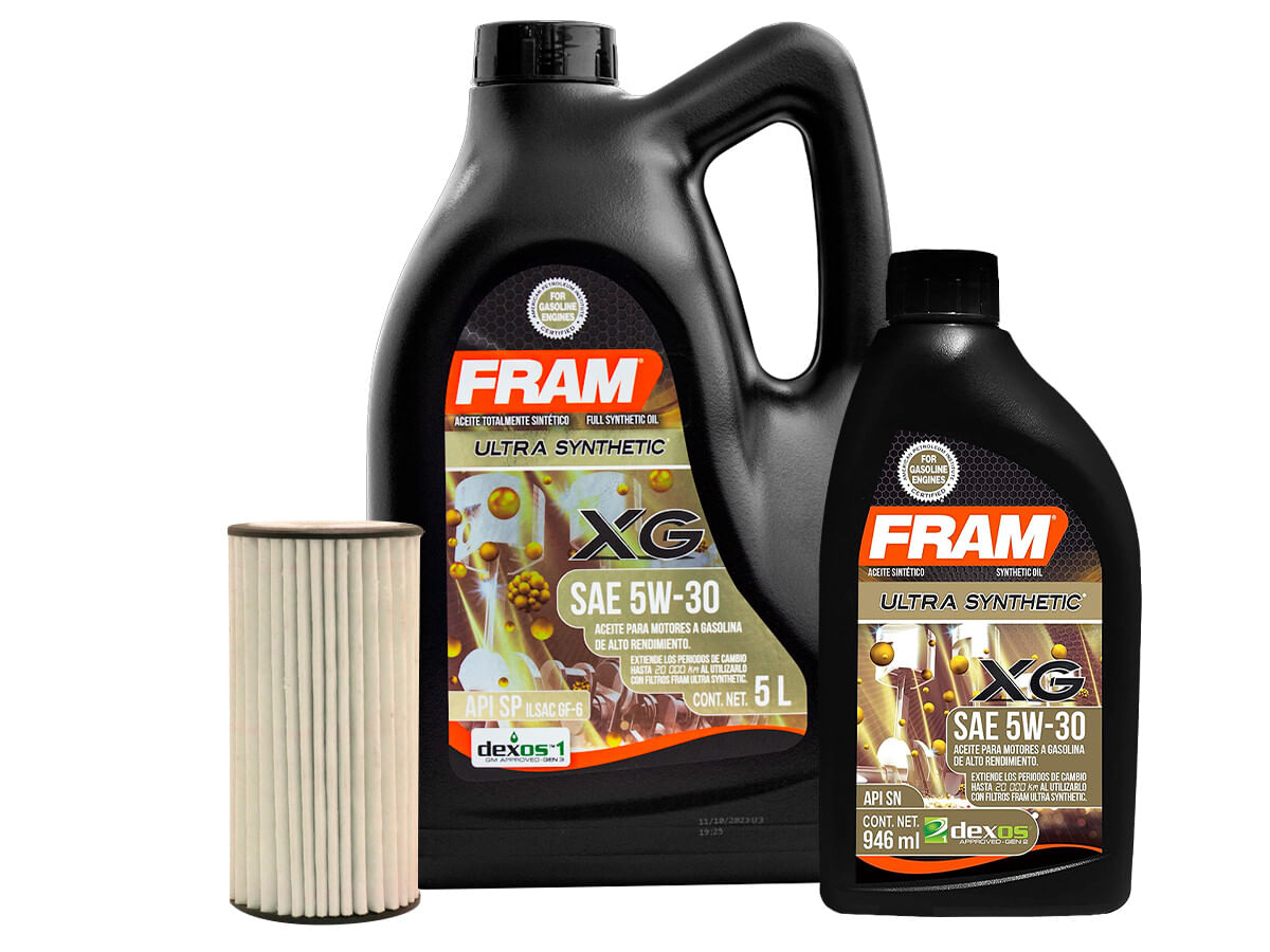 Kit De Aceite Sintético 5W30, Filtro Para Aceite Sintético (3 Piezas)