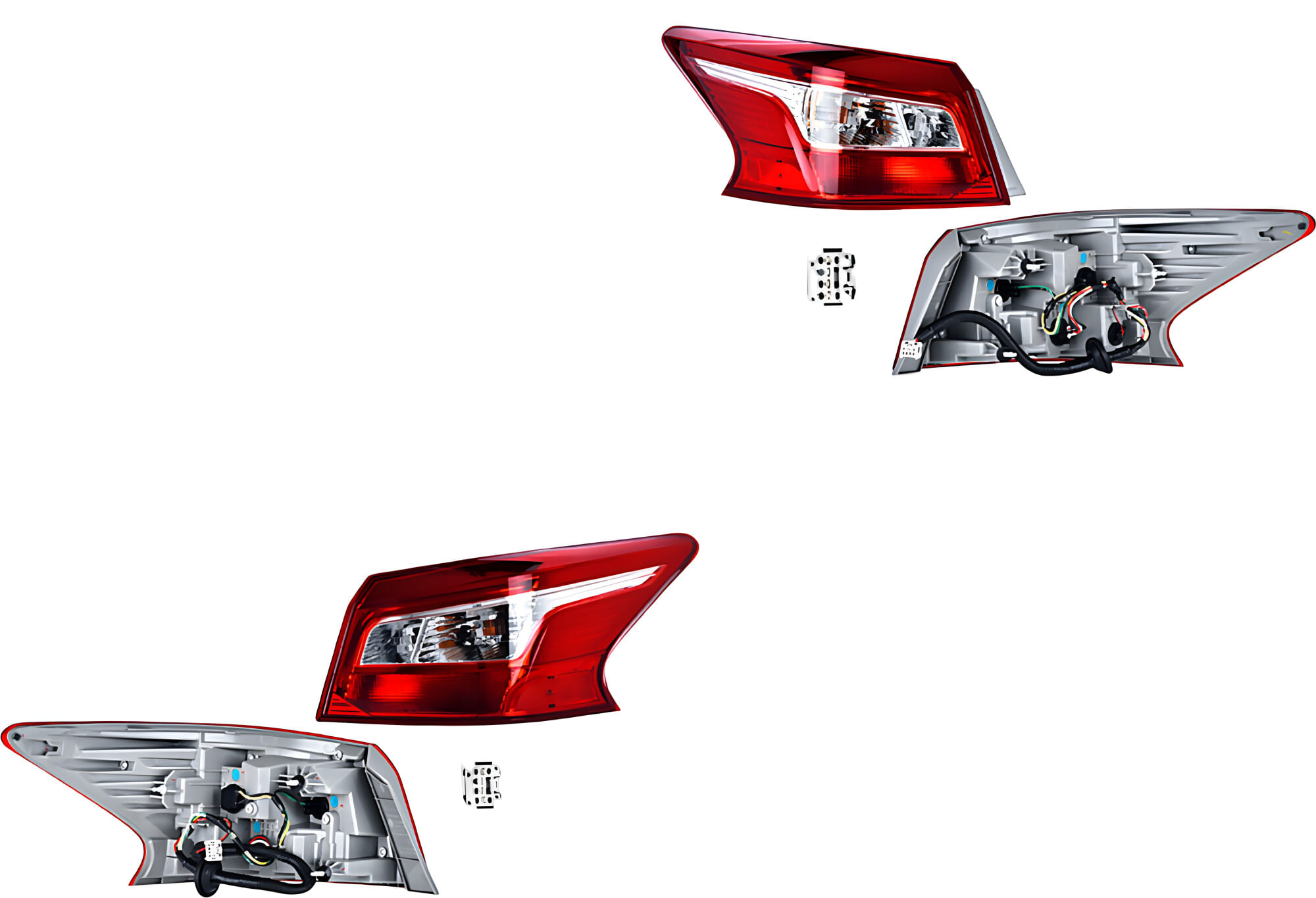 Par De Calaveras Exteriores Con Leds