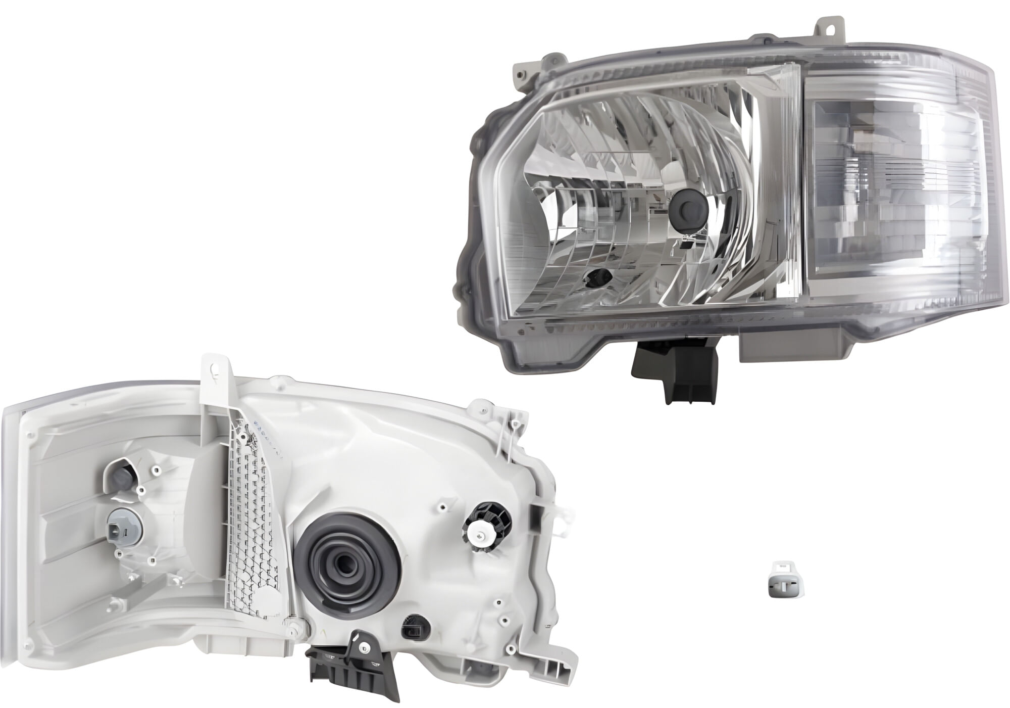 Faro Manual/Eléctrico Para Foco Halógeno Sin Foco Lado Conductor