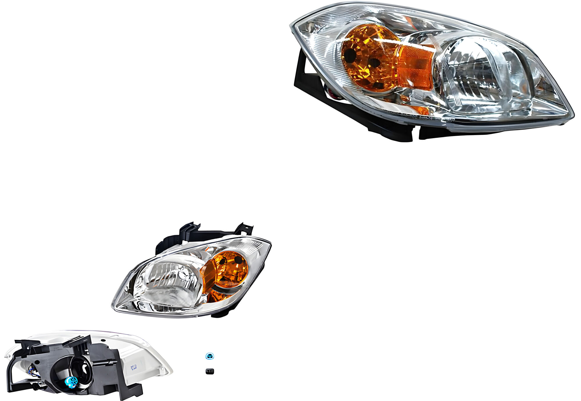 Par De Faros C/Cto Ámbar