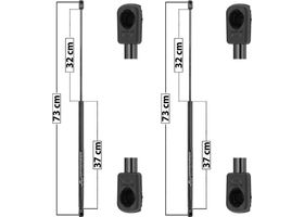 Par De Amortiguadores De Cofre