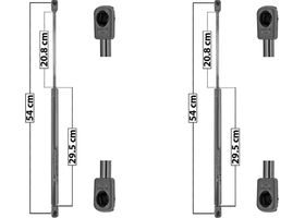 Par De Amortiguadores De Cofre