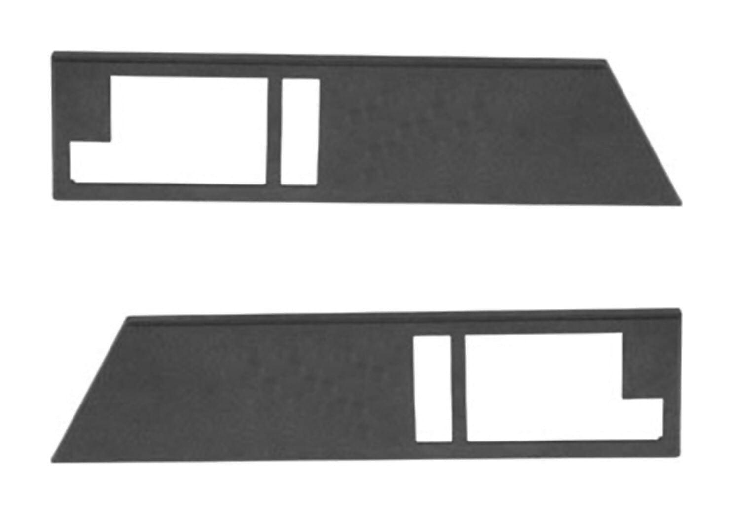 Par De Biseles Para Manijas De Puerta Interiores Delanteros Negros