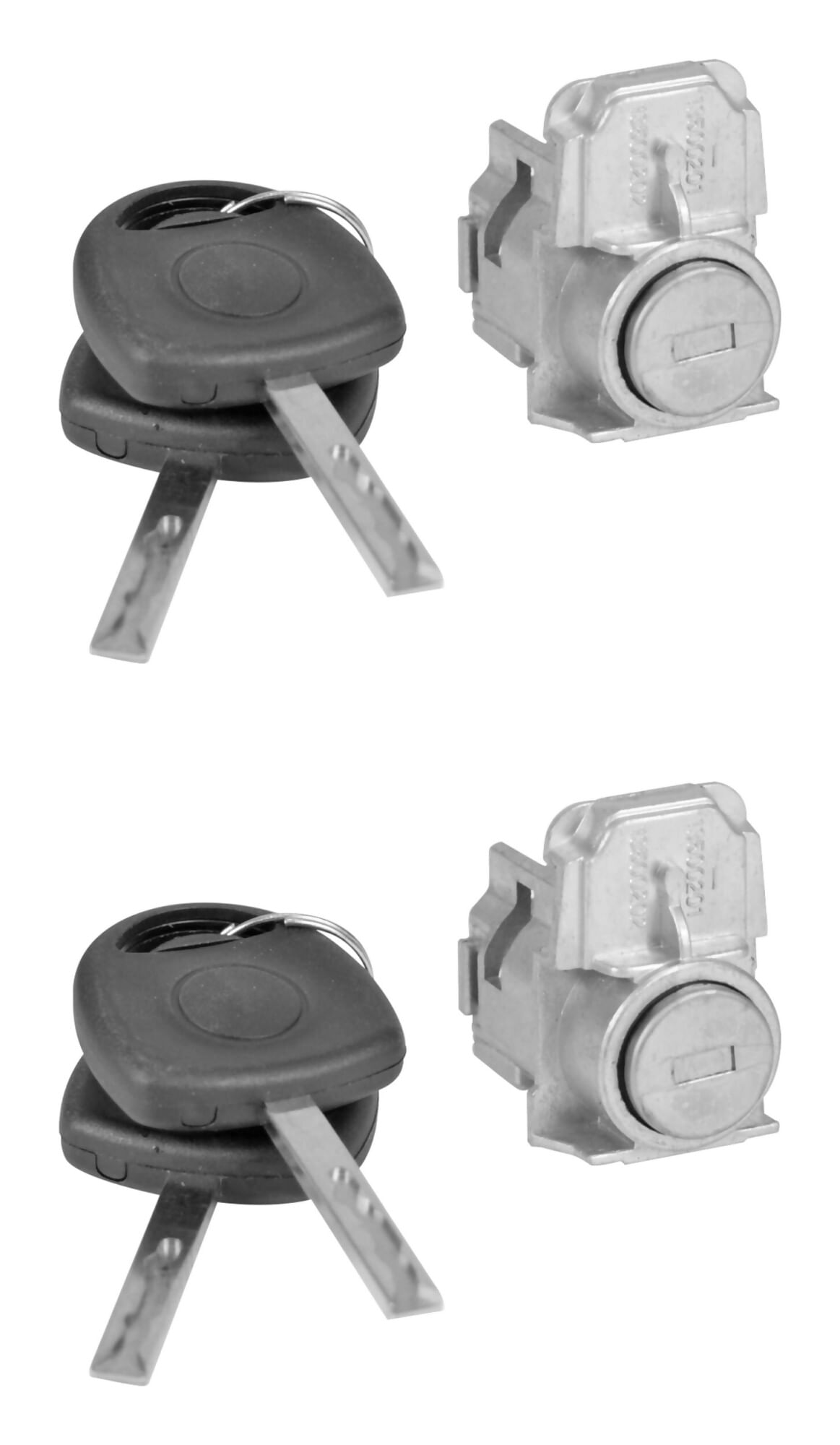 Par De Cilindros De Puertas Con Llave Cromados