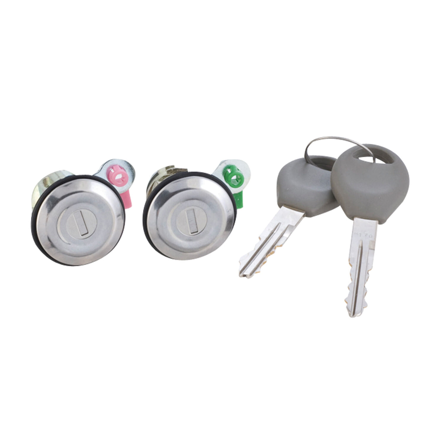 Juego De Cilindros De Puertas Con Llave Cromados