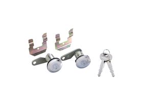 Juego De Cilindros De Puertas Con Llave Redonda Cromados
