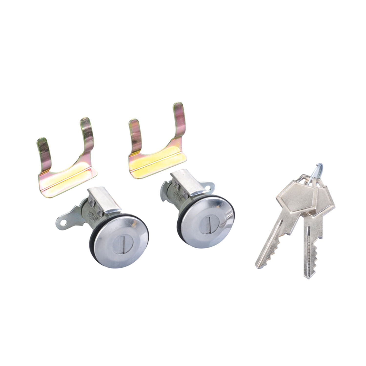 Juego De Cilindros De Puertas Con Llave Cromados